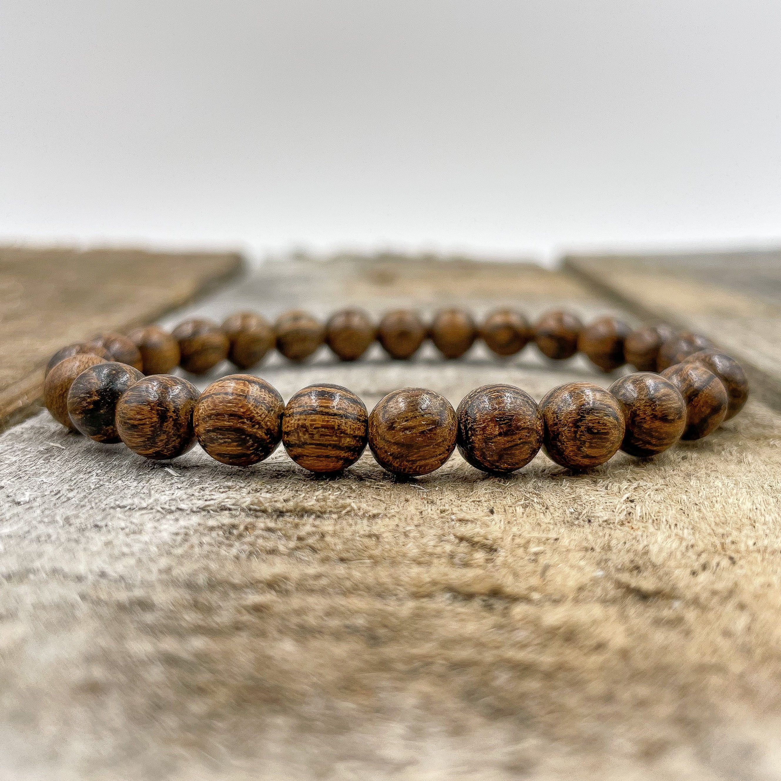 Union - Tigerskin Sandalwood Mala Beaded Bracelet